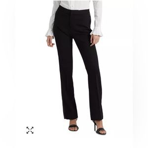 NWT Lauren Ralph Lauren Tuxedo Stripe Straight Leg Women’s Pants, Sz 16W, Black